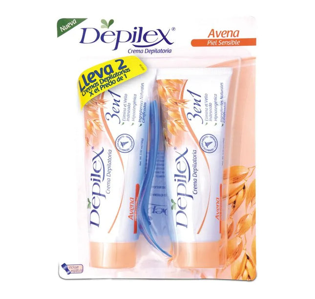 Crema Depilex 3 En 1 Piel Sensitive 100G 2X1