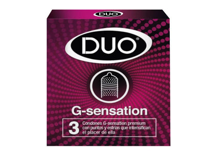 Preservativo Duo G Sensation 3 Und