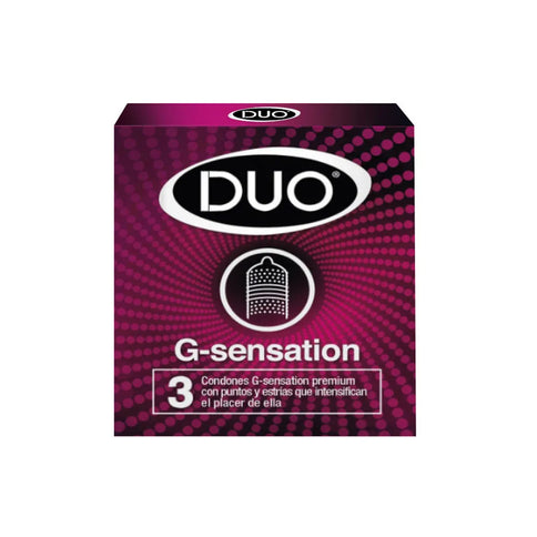 Preservativo Duo G Sensation 3 Und