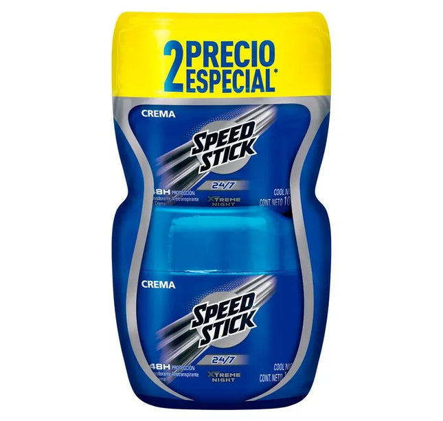 2 Desodorante Speed Stick Cool Night Crema 100 Gr