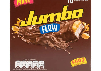 Chocolatina Jumbo Flow Leche 18 Gr 10 Unidades