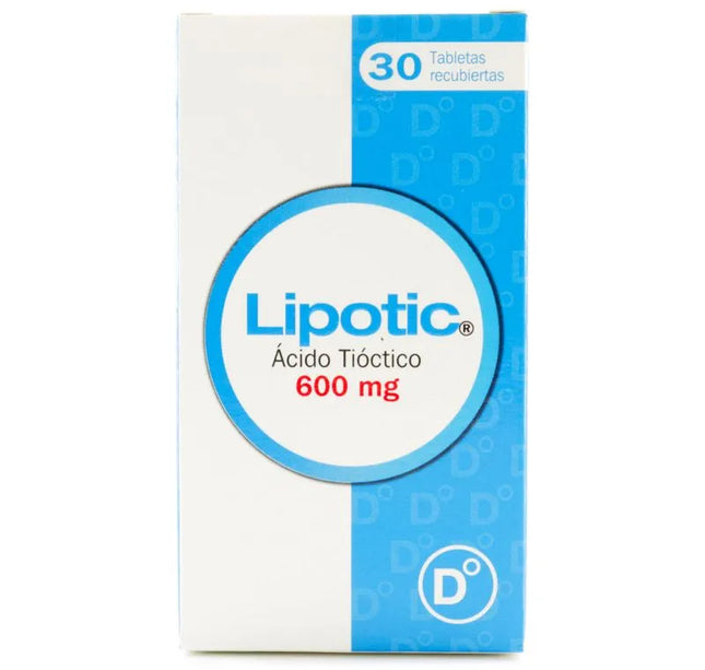Lipotic 600 Mg 30 Tabletas