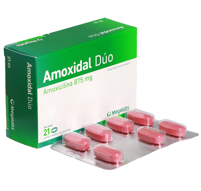 Amoxidal Duo 875 Mg 21 Comprimido