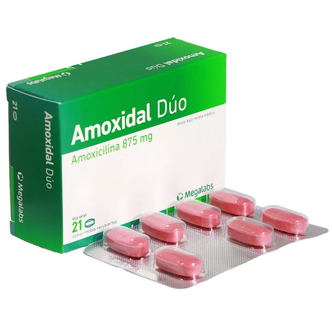 Amoxidal Duo 875 Mg 21 Comprimido