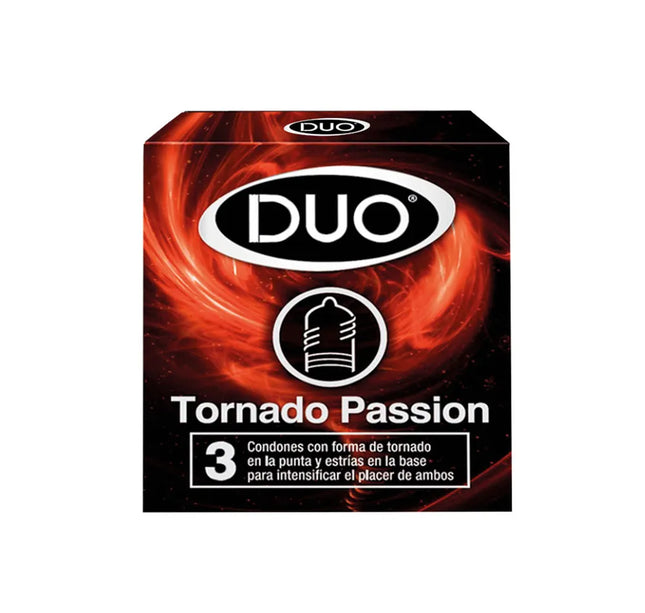Preservativo Duo Tornado Passion 3 Und