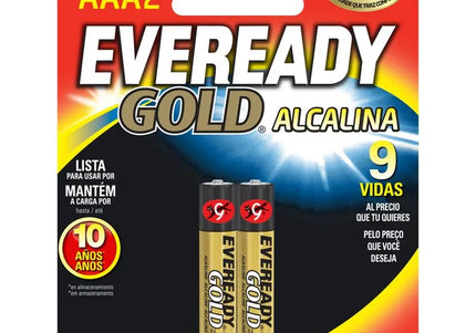 Pila Eveready Gold Alkalina AAA 2 Unidades