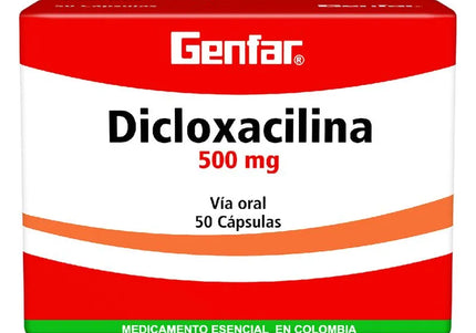 Dicloxacilina 500 Mg 50 Capsulas Gf