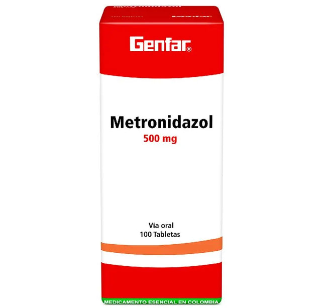 Metronidazol 500 Mg 100 Tabletas Gf