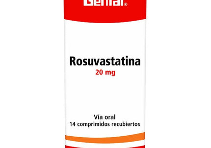 Rosuvastatina 20 Mg 14 Tabletas Gf