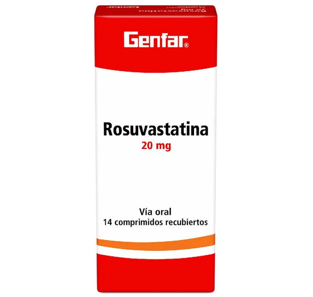 Rosuvastatina 20 Mg 14 Tabletas Gf