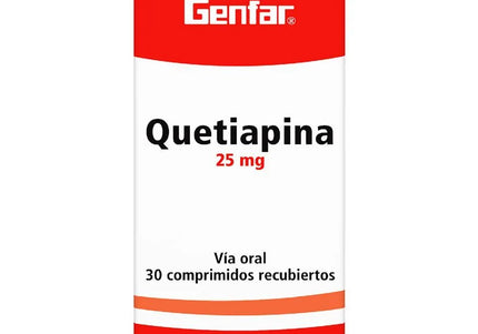 Quetiapina 25 Mg 30 Tbs Gf