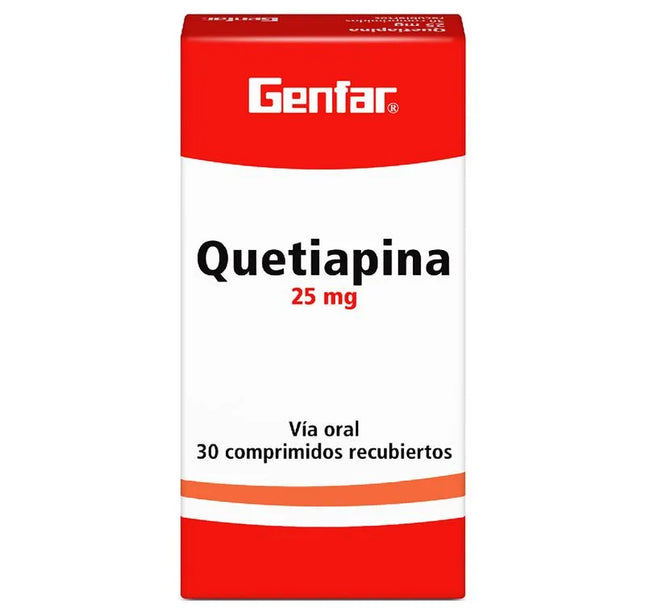 Quetiapina 25 Mg 30 Tbs Gf