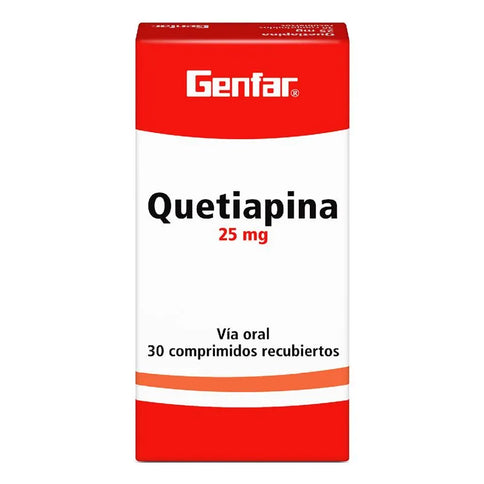 Quetiapina 25 Mg 30 Tbs Gf