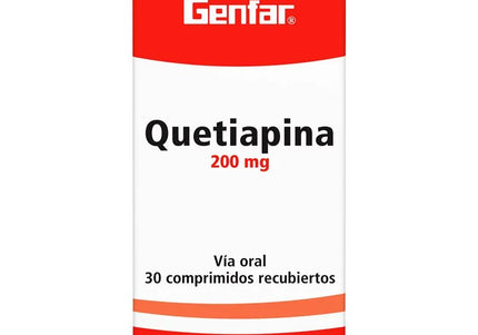 Quetiapina 200 Mg 30 Tbs Gf