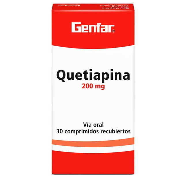 Quetiapina 200 Mg 30 Tbs Gf