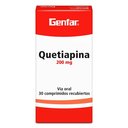 Quetiapina 200 Mg 30 Tbs Gf