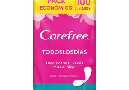 Protector Carefree Todos Los Dias 100 Unidades