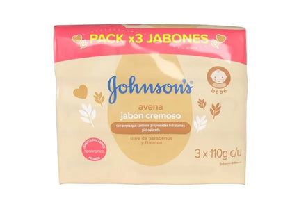 3 Jabón Johnsons Baby Avena 110 Gr