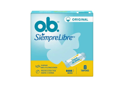 Tampon Ob Siempre Libre Orig Medio 8 Unidades