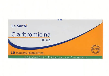 Claritromicina 500 Mg 10 Tabletas LS