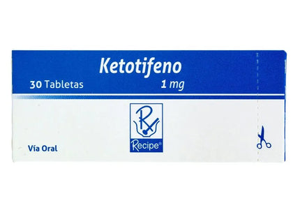 KETOTIFENO 1 MG 30 TABLETAS RC