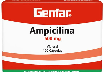 Ampicilina 500 Mg 100 Capsulas Gf