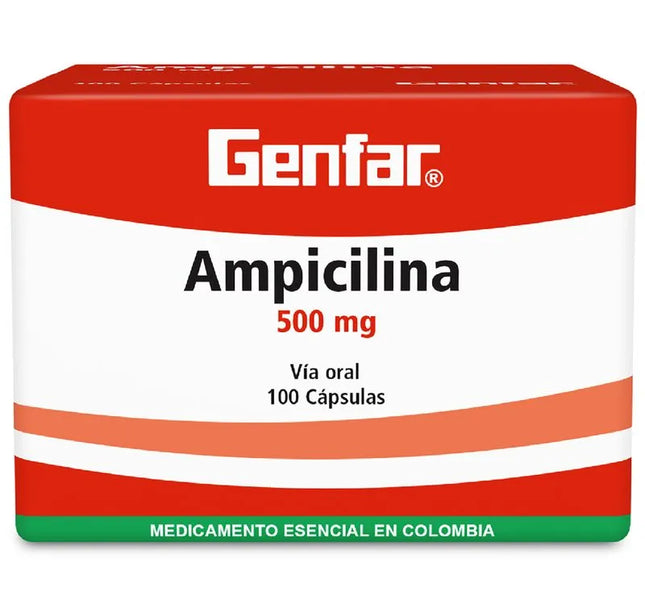 Ampicilina 500 Mg 100 Capsulas Gf