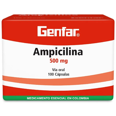 Ampicilina 500 Mg 100 Capsulas Gf