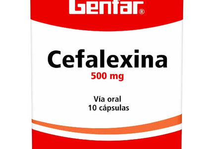 Cefalexina 500 Mg 10 Capsulas Gf