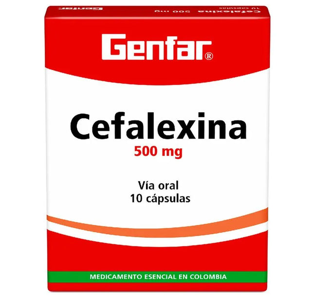 Cefalexina 500 Mg 10 Capsulas Gf
