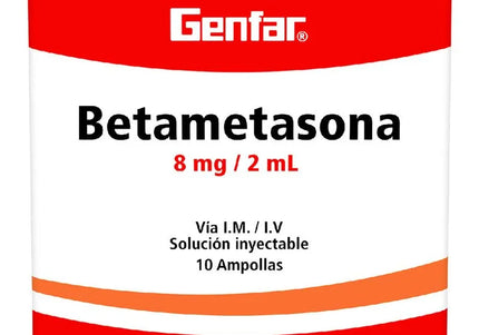 Betametasona 8 Mg 2 Ml 10 Ampollas Gf