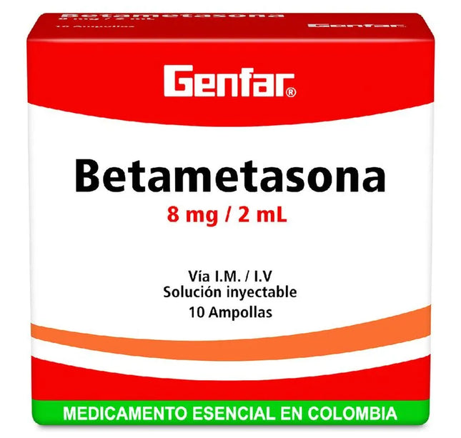 Betametasona 8 Mg 2 Ml 10 Ampollas Gf