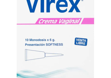 Virex Crema Vaginal 6 Grs 10 Tubos