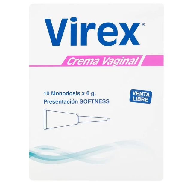 Virex Crema Vaginal 6 Grs 10 Tubos