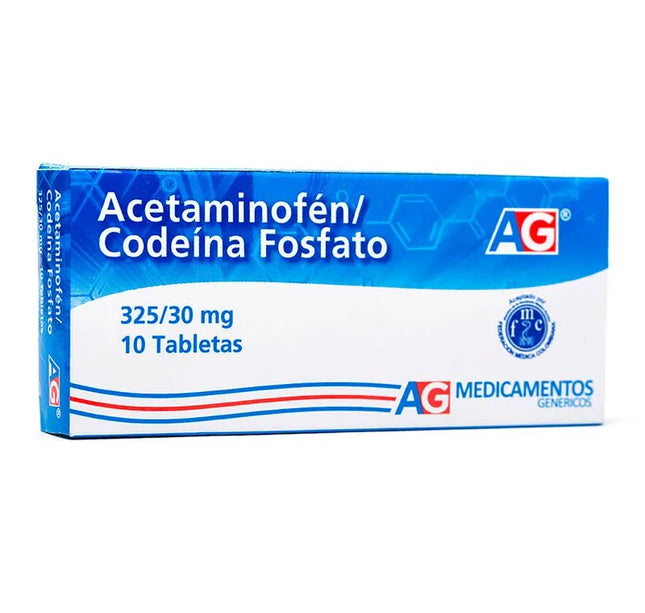 Acetaminofen/Codeina 325/30 Mg 10 Tbs Ag
