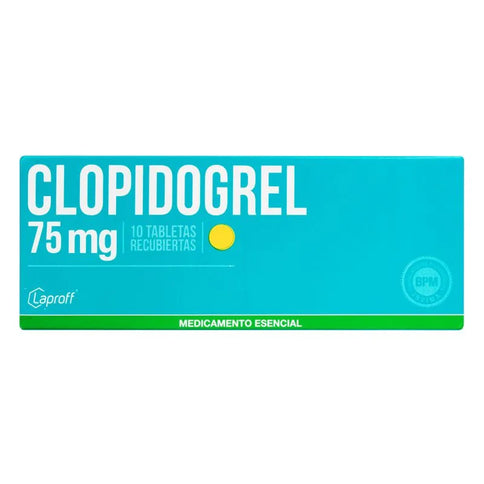 Clopidogrel 75 Mg 10 Tabletas