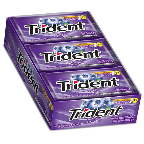 Trident 5S Mora  Display 18 Unidades 8.5G