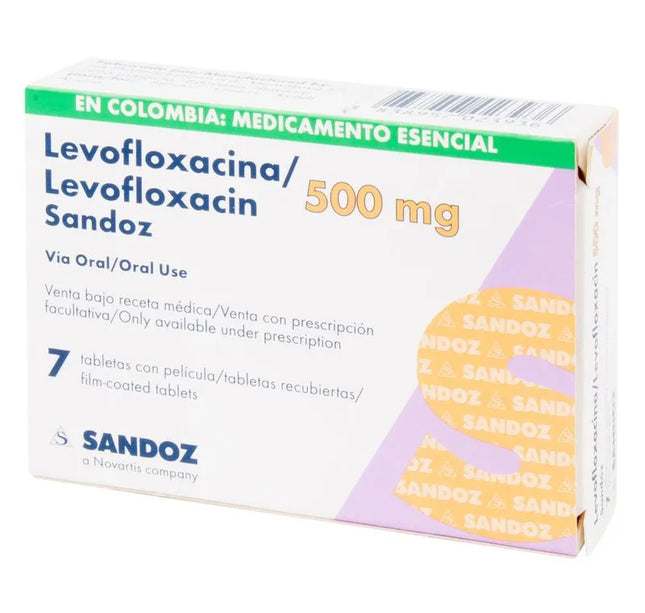 Levofloxacino 500 Mg 7 Tabletas Sandoz