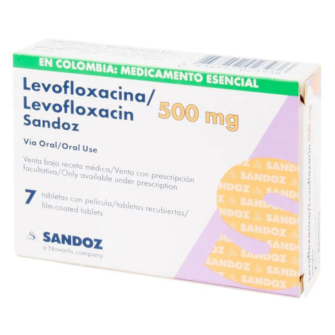 Levofloxacino 500 Mg 7 Tabletas Sandoz