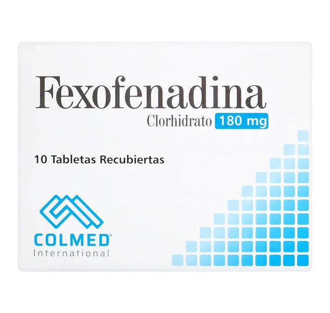 FEXOFENADINA 180 MG 10 TABLETAS PC