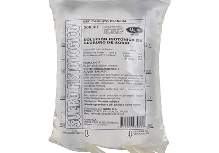 Suero Fisiologico Quibi Bolsa 500 Ml