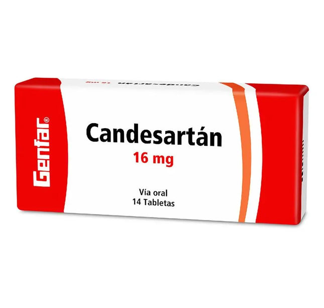 Candesartan 16 Mg 14 Tabletas Gf