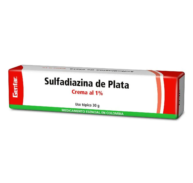 Sulfadiazina De Plata 30 Gr Gf
