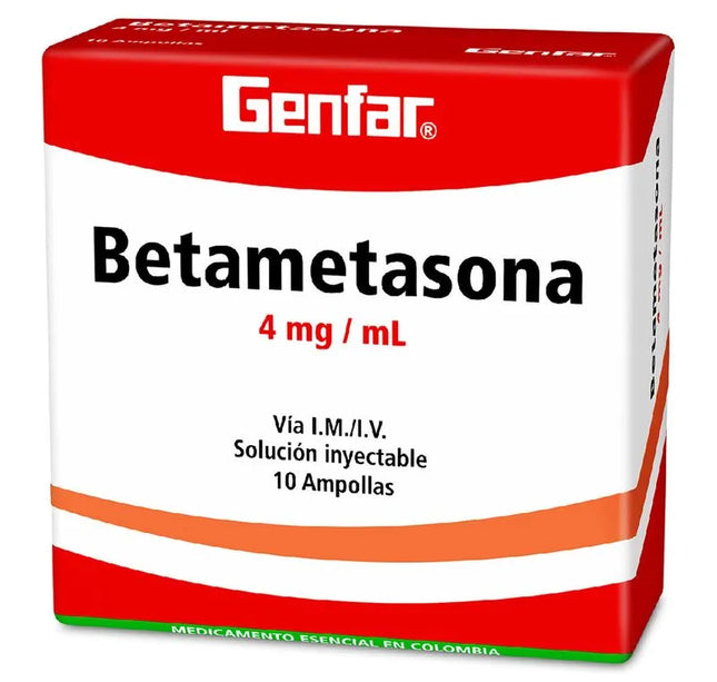 Betametasona 4 Mg 1 Ml 10 Ampollas Gf