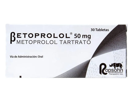 Betoprolol 50 Mg 30 Tabletas