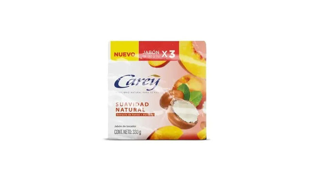3 Jabón Carey Suavidad Natural 110 Gr