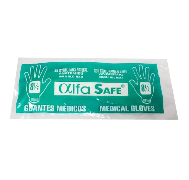 Guante Cirugia Alfa 8 1/2 12 Und