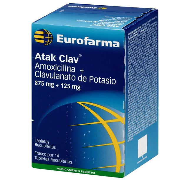 Atak Clav 875 Mg 14 Tabletas