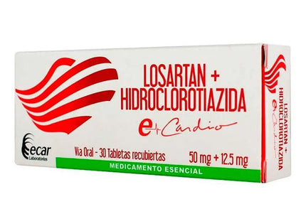 Losartan 50 Mg+Hct 12.5 Mg 30 Tbs Ecar