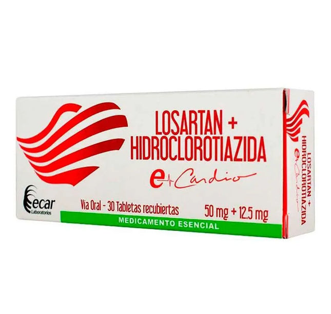 Losartan 50 Mg+Hct 12.5 Mg 30 Tbs Ecar